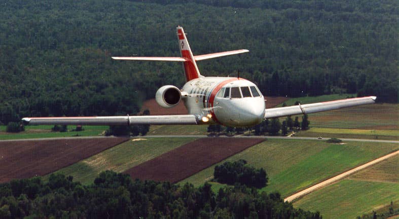 A HU-25 Guardian, which was equipped with the F-16A's APG-66 radar. (USCG photo)