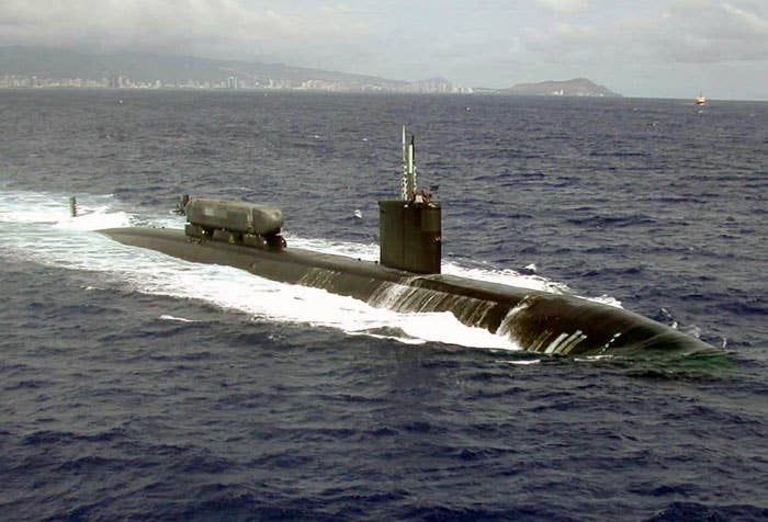 The Advanced SEAL Delivery System on USS Greeneville (SSN 772). (US Navy photo)