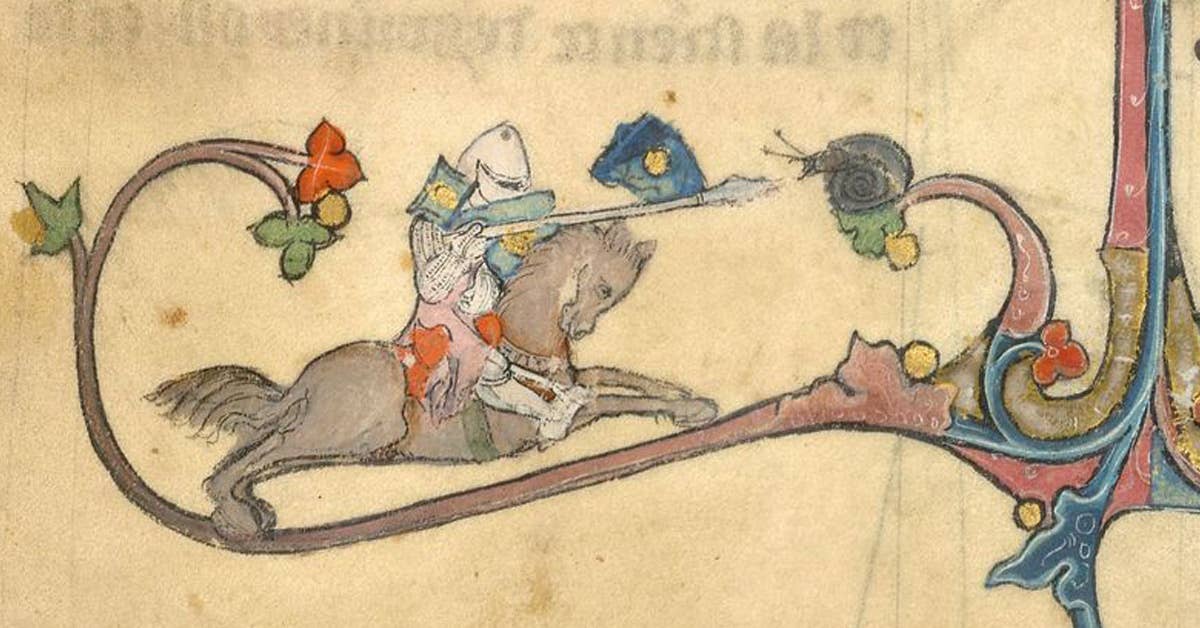 Medieval knights used to fight giant snails and no one knows why