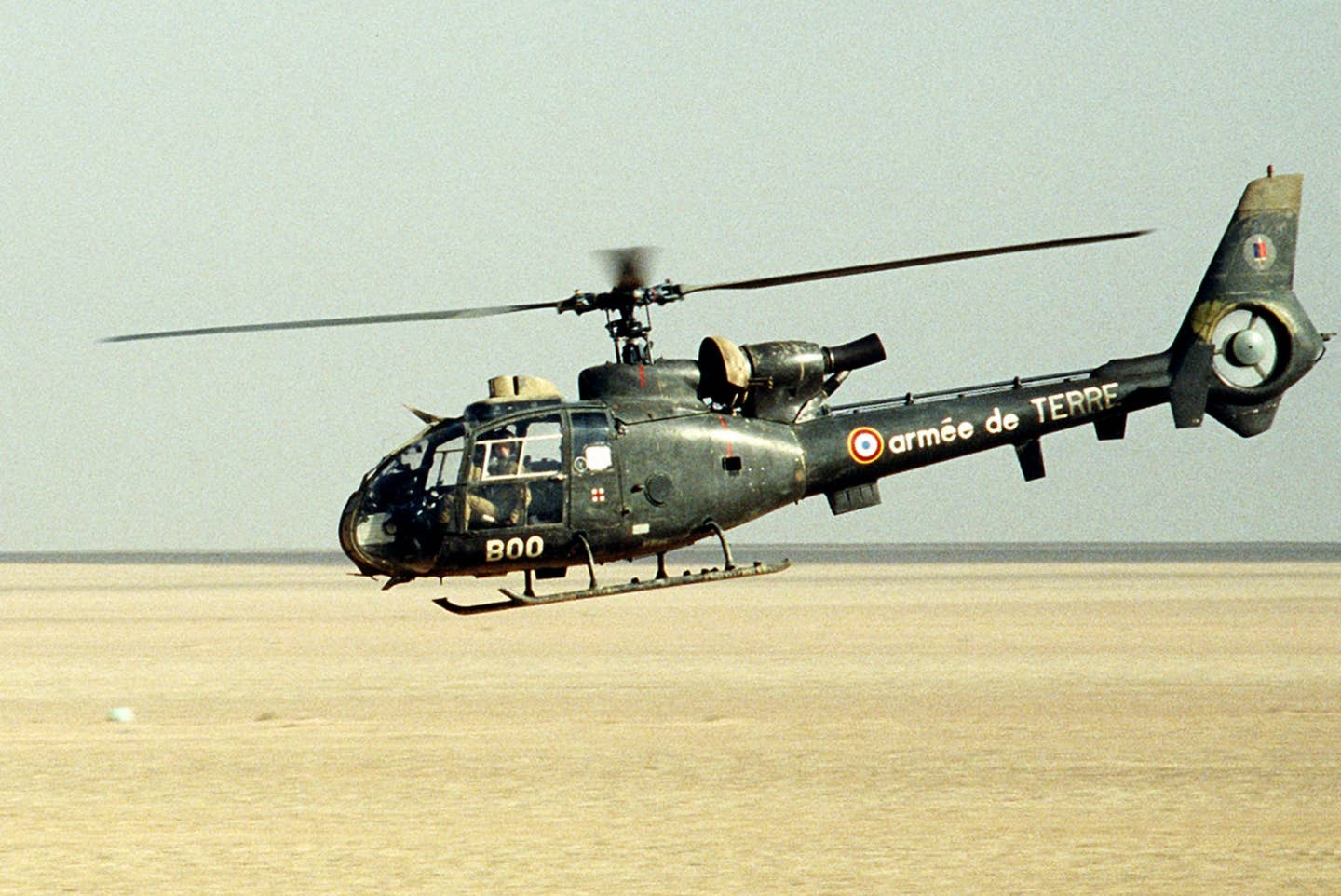 A French Gazelle seen during Operation Desert Shield. (Photo from DoD)