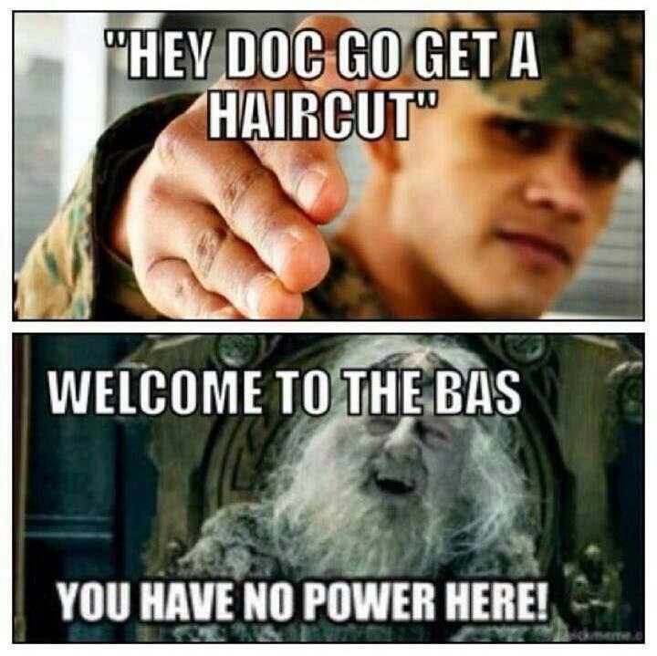 medics don't worry about haircuts