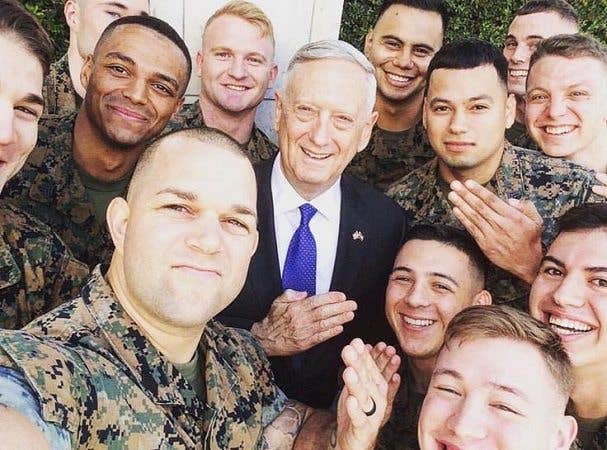 If anything, Gen. Mattis knows how to take a joke in stride. (Image via Instagram)