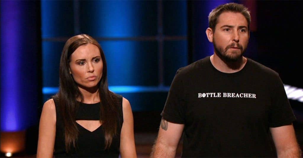Former Navy SEAL Eli Crane and his wife, Jen, go swimming with the sharks in order to make a deal for his company Bottle Breachers on Shark Tank.