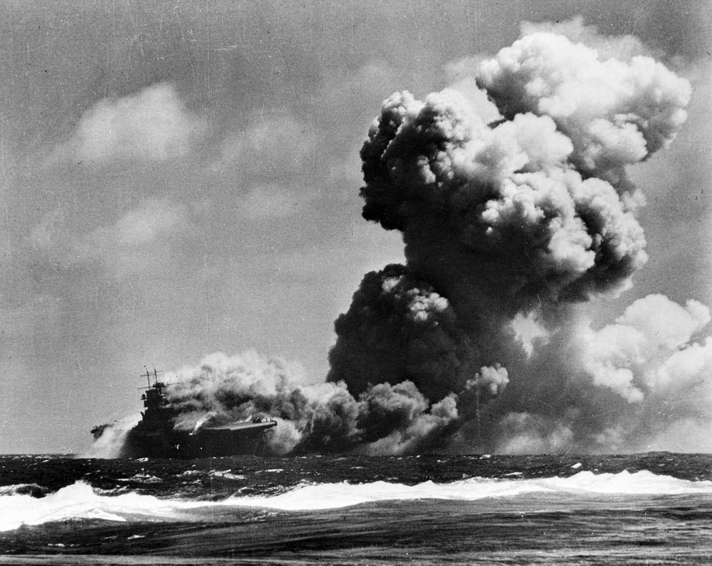 USS Wasp was the last fleet carrier to be sunk by an enemy submarine. (U.S. Navy photo)