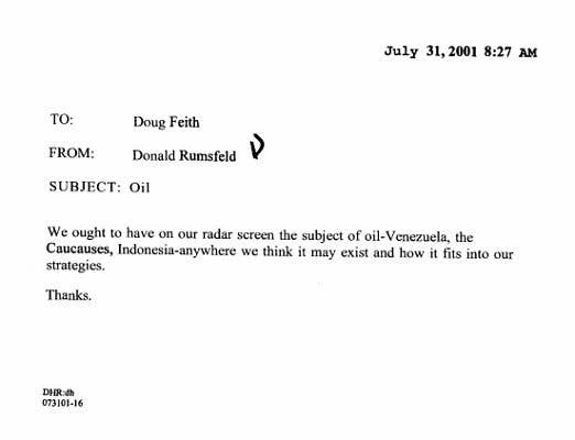 Well, conspiracy theorists, have fun with this one... (Memo courtesy of the National Security Archive)