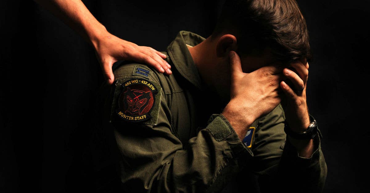Post-traumatic stress disorder, or PTSD, is a consequence of a traumatic experience. It consists of normal responses and reactions to a life-threatening event that persisted beyond what is deemed the normal period of recovery from the event. (USAF photo by Tech. Sgt. Nadine Barclay)