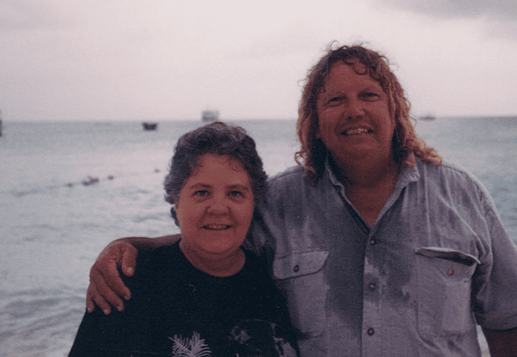Terry Ward with his wife, Kathy.