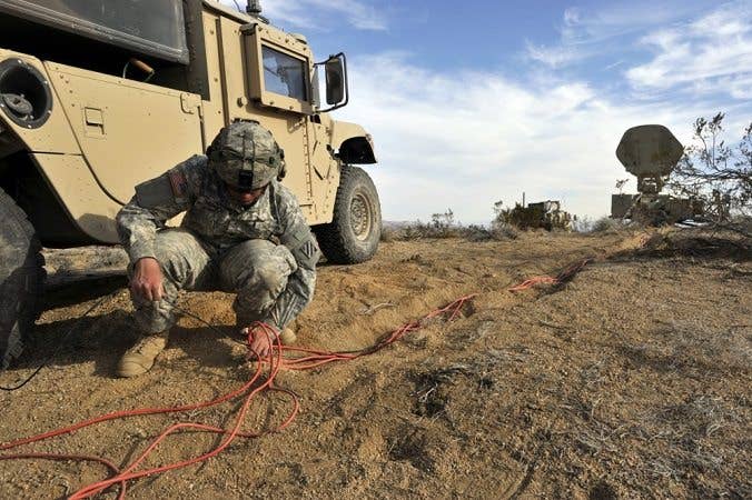 That, or they just ran out of every other color cable. (Photo by Staff Sgt. Renae Pittman)