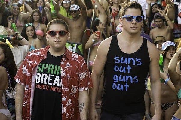 How every veteran shows up to the party. (Image from Columbia Pictures' 22 Jump Street)