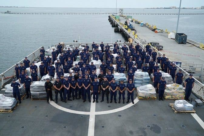 In case you ever wondered what $1 billion of cocaine looked like. (U.S. Coast Guard photo by Chief Petty Officer Bryan Goff)