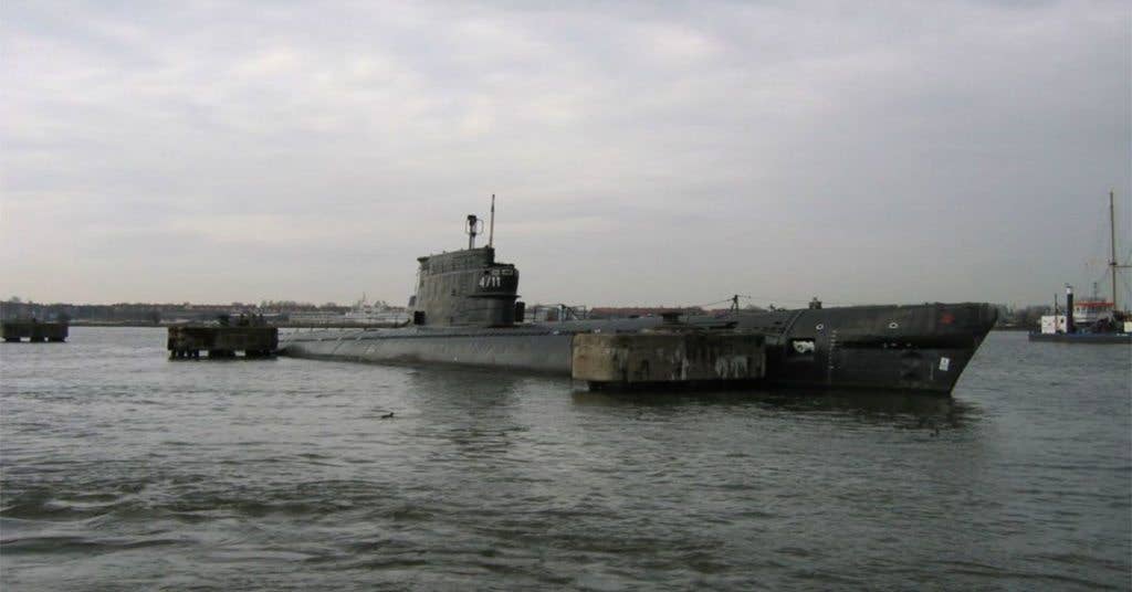 A Soviet diesel submarine.