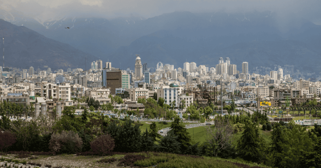 The northern Tehran skyline. (Image Wikipedia)