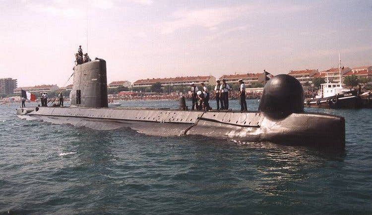 Doris, a Daphne class submarine similar to the Minerve (Photo from Wikimedia Commons)