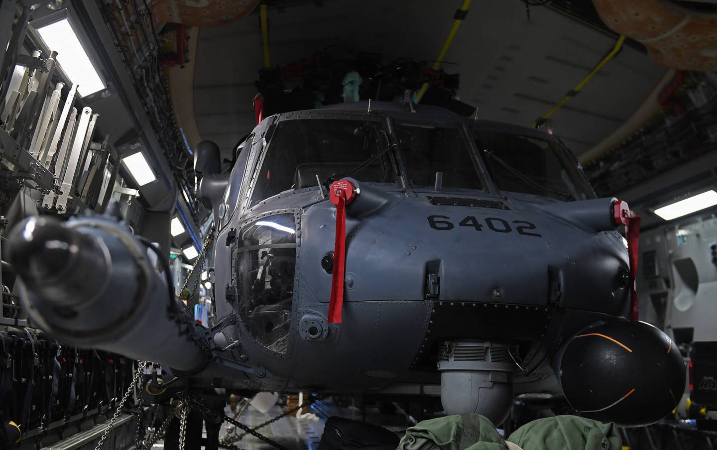 Believe it or not, the Pave Hawk is easy for a C-17 to lift. However, it is a tight fit in terms of volume. (U.S. Air Force photo)