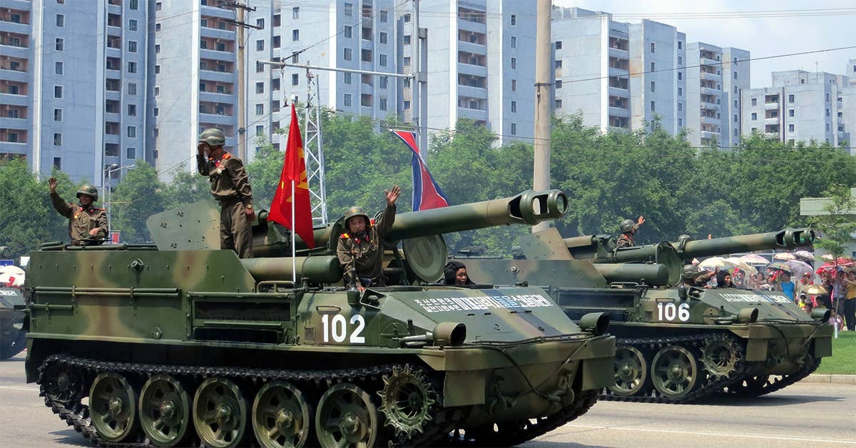 North Korea had a military parade on the eve of the Olympic Games