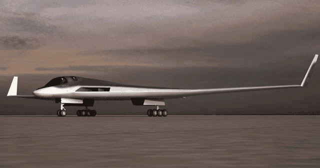 The Russian United Aircraft Corporation showed this model of the proposed PAK-DA the acronym for Prospective Aviation Complex for Long-Range Aviation, the future Russian bomber.