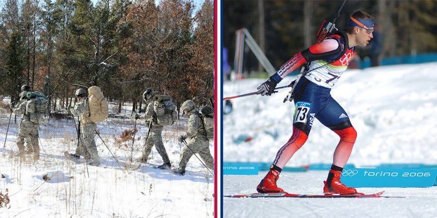 Finally! The event the 10th Mountain Division keeps saying they can do! (Photos (left) by Scott Sturkol and (right) Jack L. Gillund)