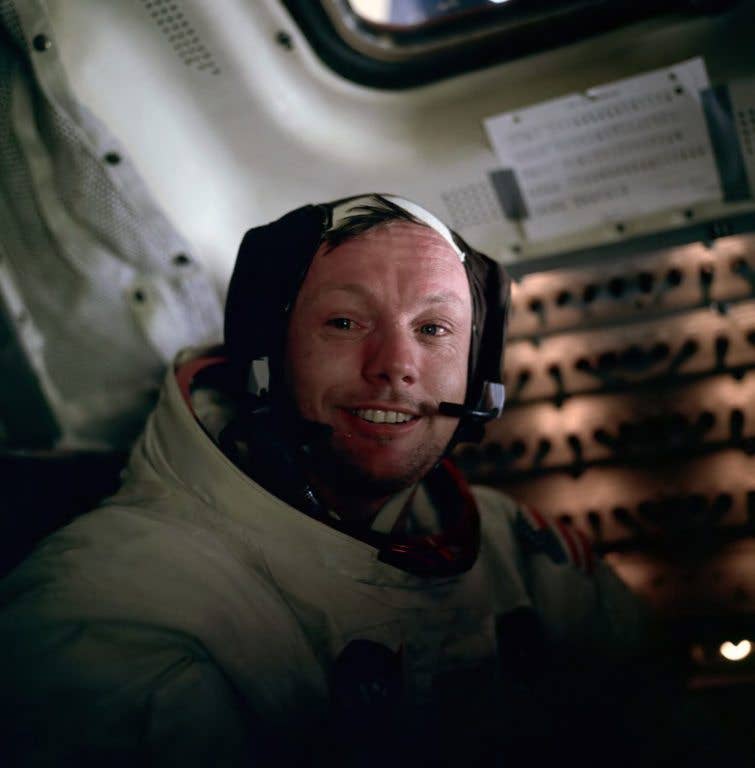 Neil Armstrong in his natural habitat.