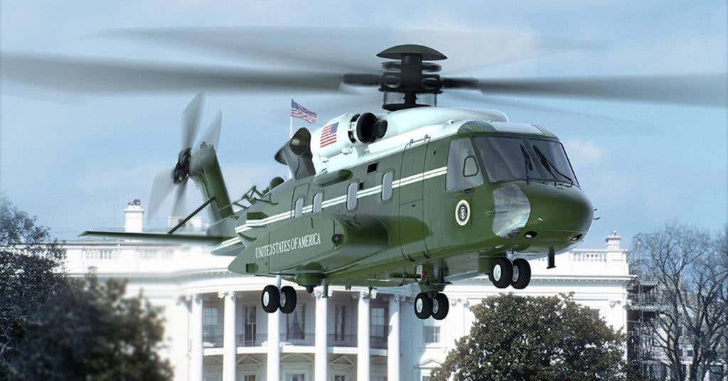 An artist's rendering of the VH-92 that will serve as the new Marine One. (Photo Lockheed Martin)