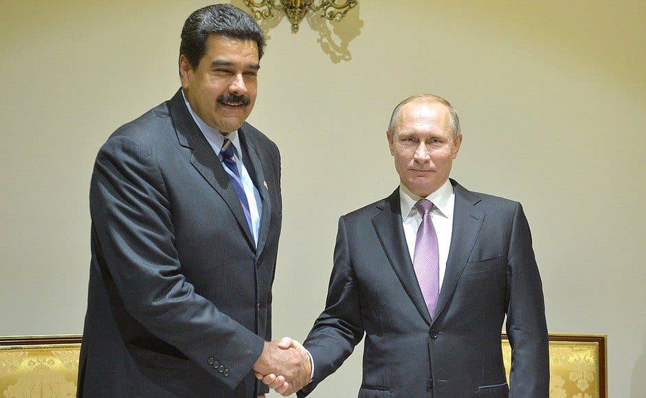 Venezuelan President Nicolas Maduro with Russian President Vladimir Putin. (Kremlin Photo)