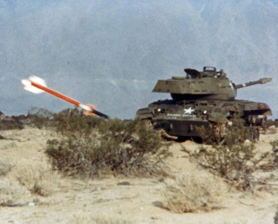 The United States Navy tested if the Sidewinder could kill tanks. (US Navy photo)