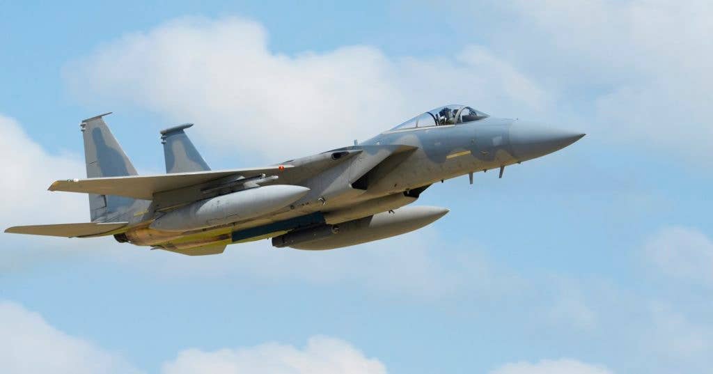 F-15 Eagle with Legion pod. (Photo courtesy of Lockheed Martin)