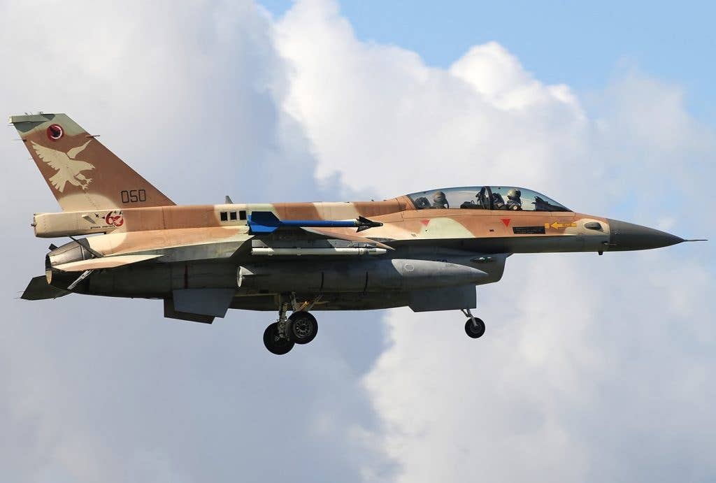 Israel's F-16Ds have been modified to serve as precision-strike aircraft. (Wikimedia Commons photo by Aldo Bidini)