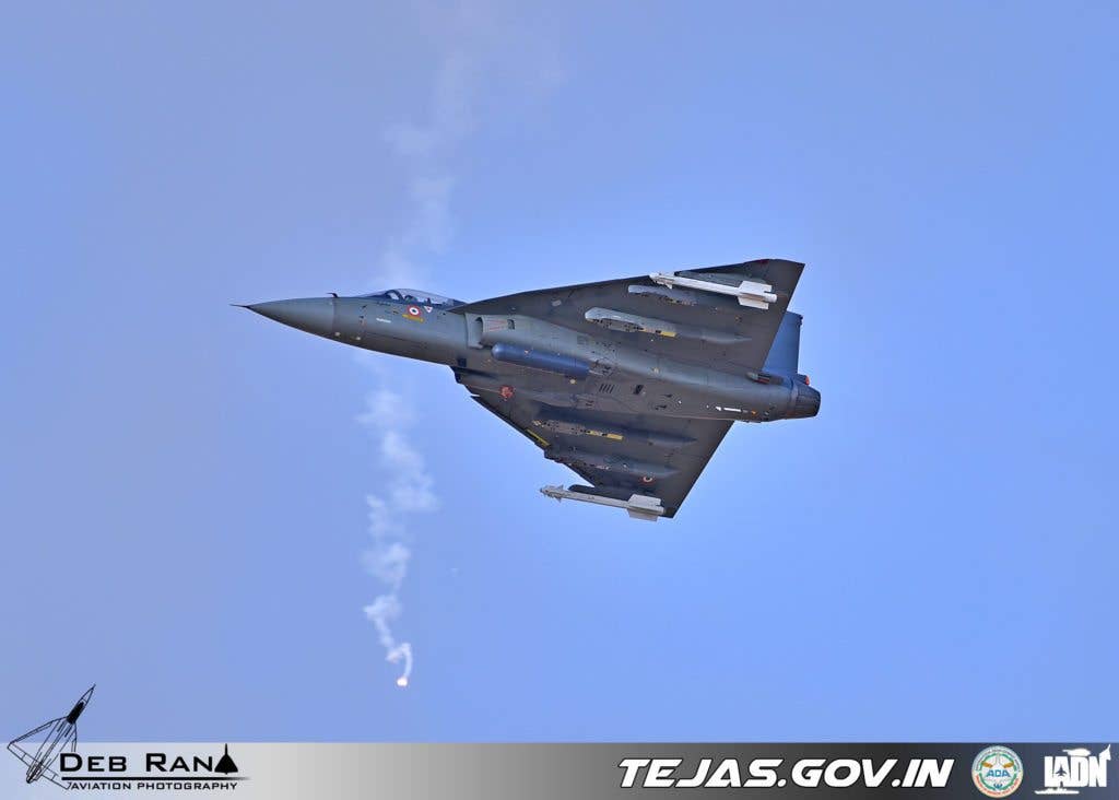 HAL Tejas during Iron Fist 2016. (Indian government photo)