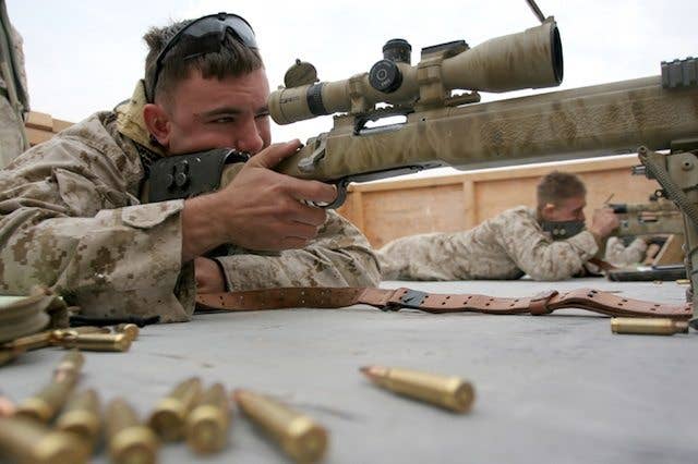 marine sniper ready for zombie apocalypse