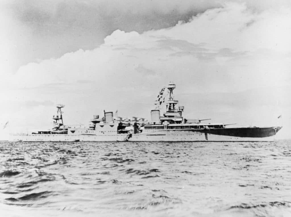 The heavy cruiser USS Houston was assigned to the Asiatic Fleet prior to World War II. (US Navy photo)