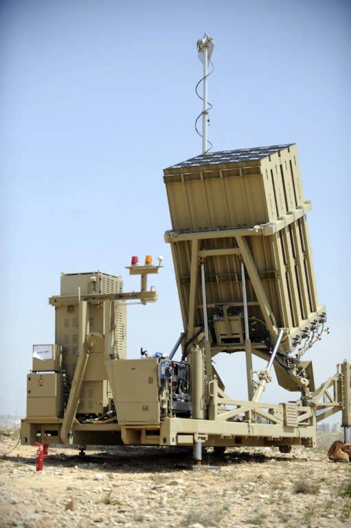 An Iron Dome launcher deployed near Ashkelon, Israel. (Israeli Defense Forces photo)