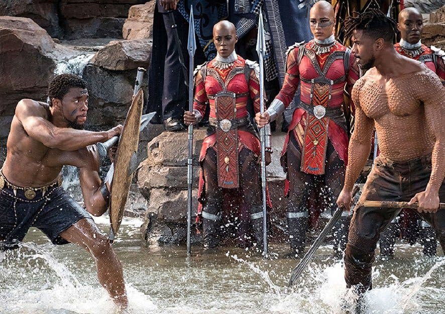 Killmonger had a legitimate gripe and a legitimate claim to the throne. (Photo from Marvel Studios' Black Panther).