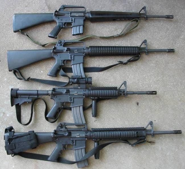 The M16 was first introduced in 1956 and, since then, has served. The selective-fire rifle has been strictly regulated under laws dating from 1934. (Wikimedia Commons photo by Offspring 18 87)