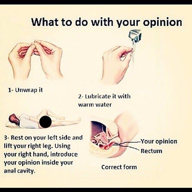 Instructions for opinions.