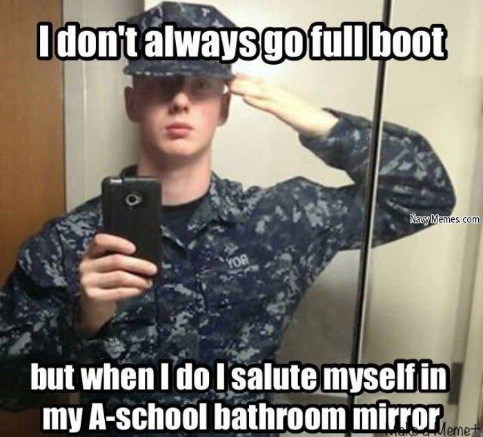 mirror salute navy memes