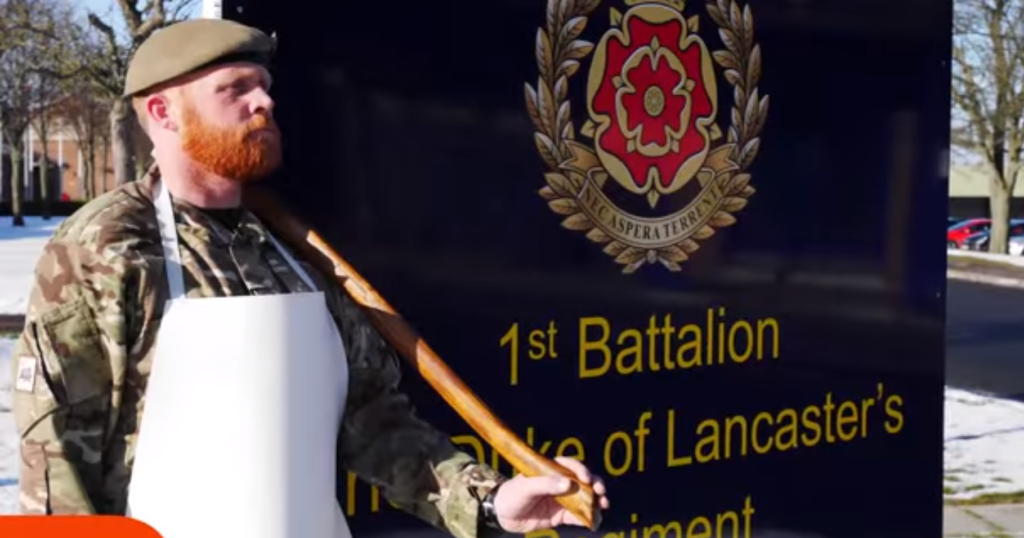 This rank, position, and beard can be found in Canada, Australia, and other Commonwealth nations, too. (Image via Forces TV YouTube)