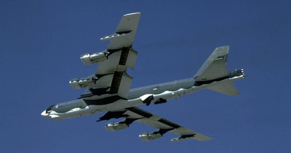 A United States Air Force Boeing B-52 Stratofortress. (USAF photo)
