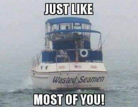 'Wasted' as in drunk, right, censors? (Meme via Sh*t My LPO Says)