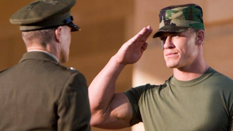 Make sure you salute them correctly when the time comes, too. (Photo from 20th Century Fox's The Marine)