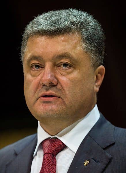 Ukrainian President Petro Poroshenko. (Photo by Claude TRUONG-NGOC)