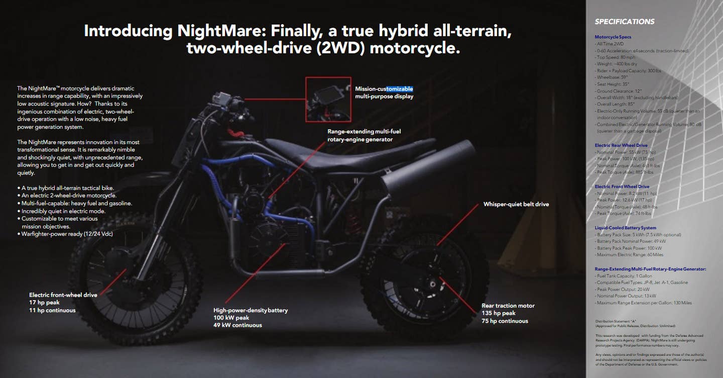 LSA Autonomy's Nightmare Hybrid Dirt Bike