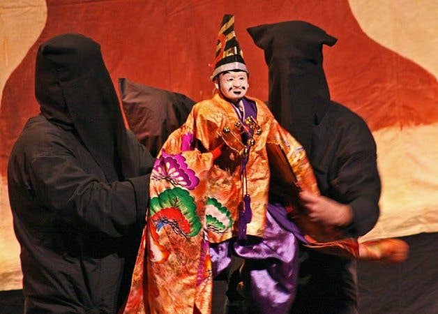 Traditional kabuki theater still uses the same get-up. (Screengrab via YouTube)
