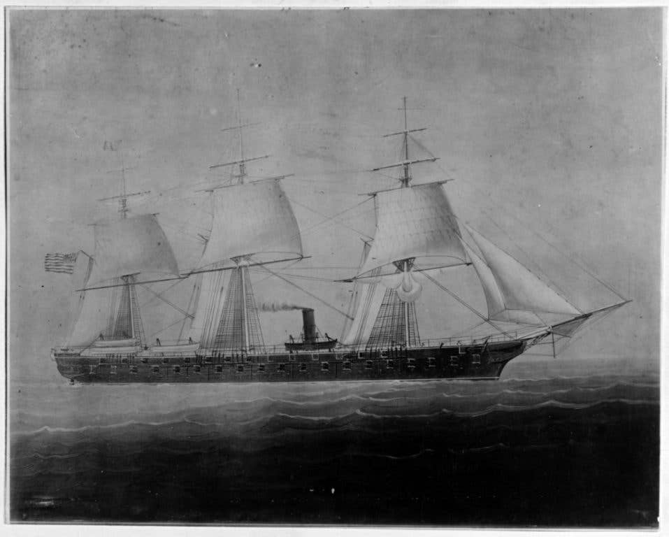 USS Colorado, circa 1856-1885. (Photo by U.S. Navy)