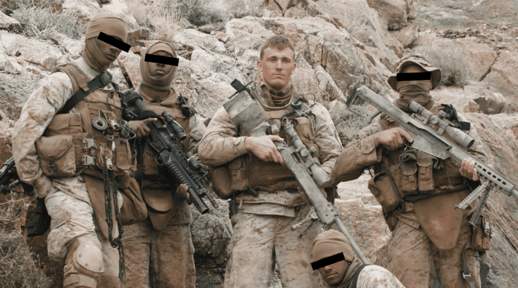 Dakota Meyer with his Marine brothers. (DakotaMeyer.com)