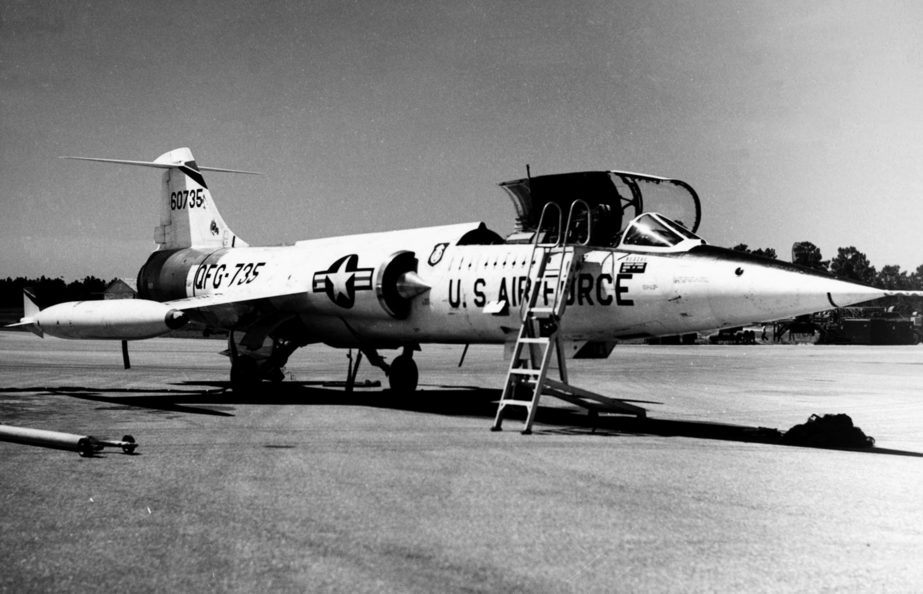 The Air Force bought less than 300 F-104s, but some became target drones.<br>(USAF)