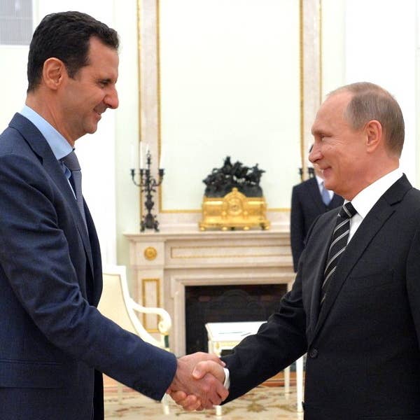 In 2015, President Bashar al-Assad of Syria, and President Vladimir Putin of Russia met in Moscow to discuss the military operations in Syria.