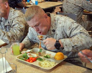 eating in the military