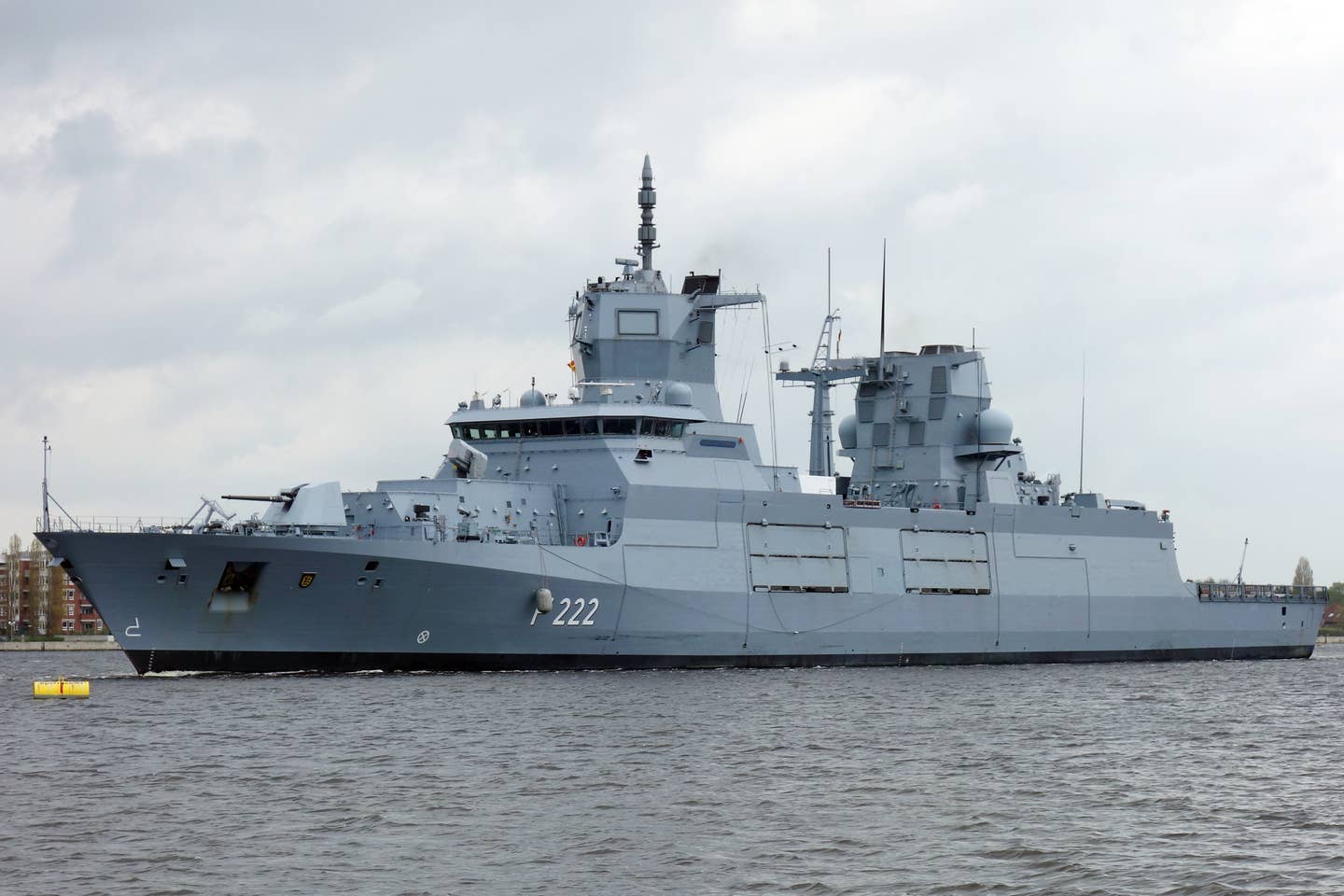 The Baden-Wu00fcrttemberg, lead ship of the F125 class.