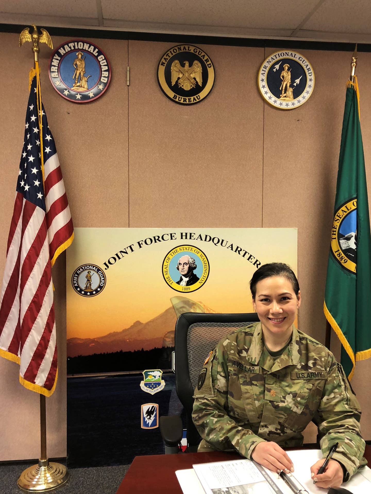 Avellar in her National Guard role.