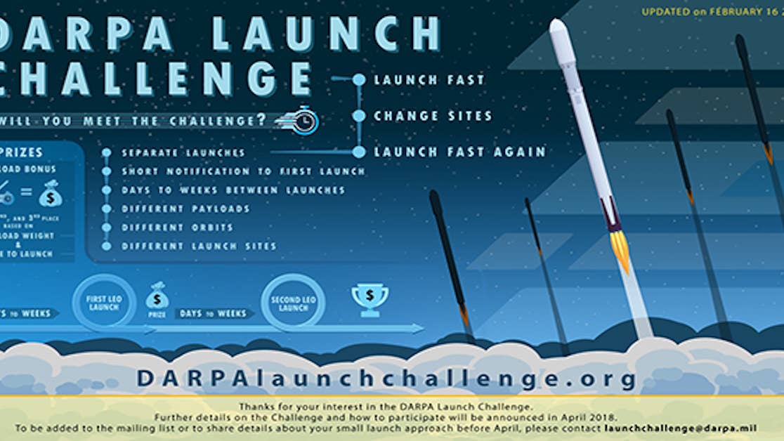 Win $10 million in DARPA&#8217;s low earth orbit launch challenge